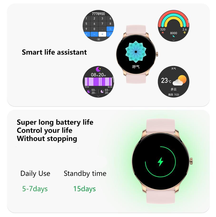 Ultra Slim Smart Watch For Men Women, 1.43 AMOLED Screen Fitness Watches ,  LP67 Outdoor Watch For Android Ios EZeeget online shop
