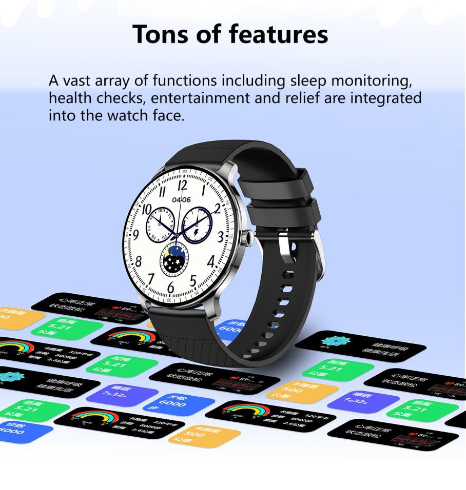 Ultra Slim Smart Watch For Men Women, 1.43 AMOLED Screen Fitness Watches ,  LP67 Outdoor Watch For Android Ios EZeeget online shop