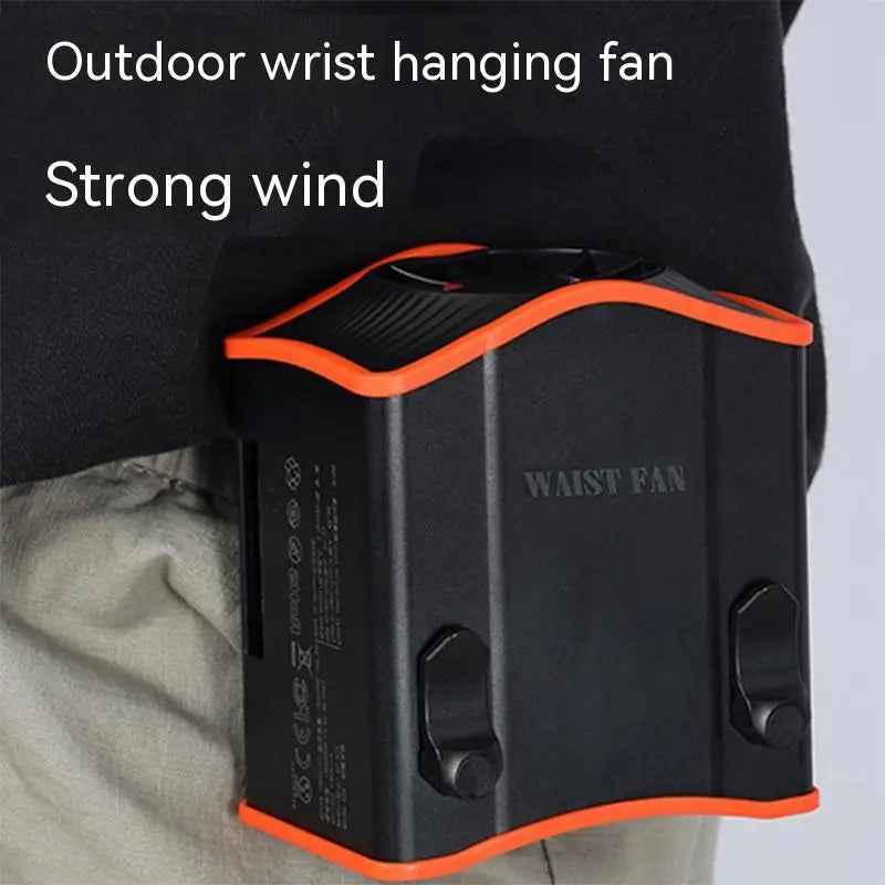 Portable USB Fan - Compact Wrist Hanging Fan with USB Charging Belt Clamp - EZEEGET