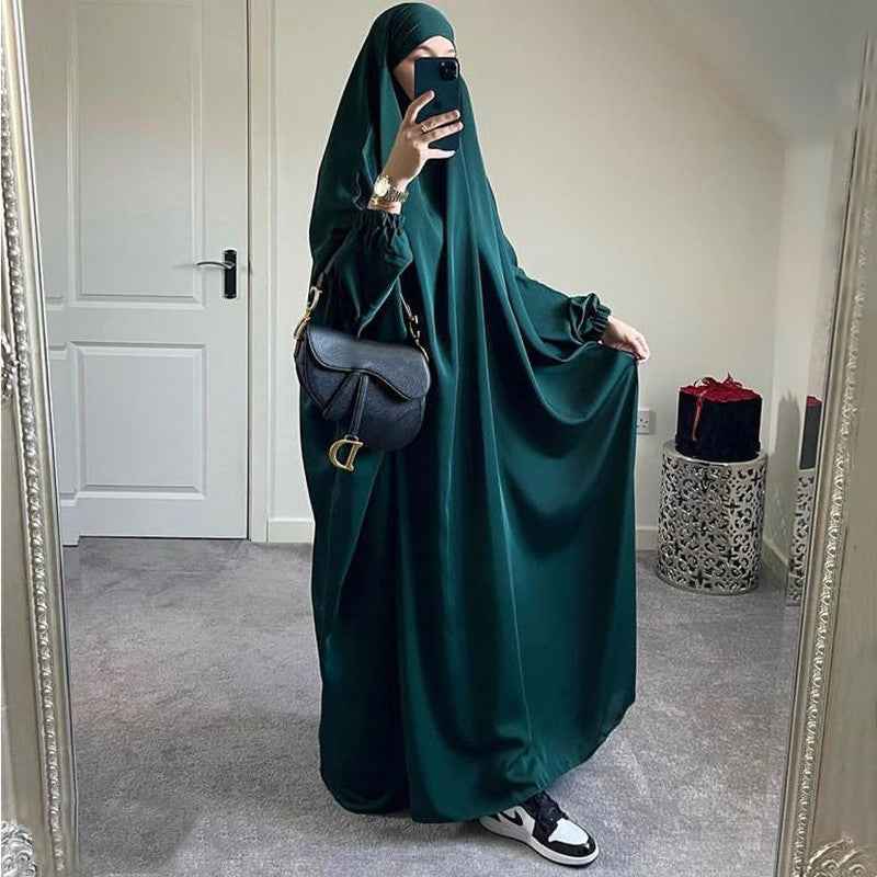 Amazon Abaya Dubai Turkey One-piece Prayer Dress