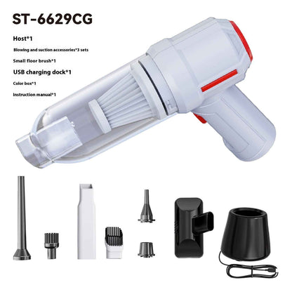 Car Wireless Charging Dual Use In Car And Home Handheld Vacuum Cleaner - EZEEGET