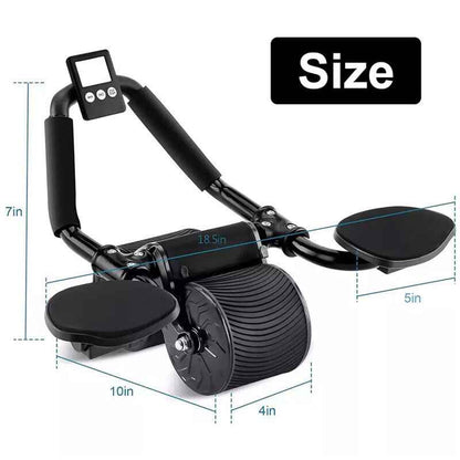 Abdominal Wheel Automatic Rebound Elbow Support Anti-Slip Fitness AB Roller - EZEEGET
