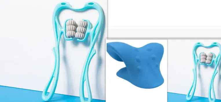 Multifunctional Manual Six-Wheel Neck Massage Roller for Effective Muscle Relief - EZEEGET