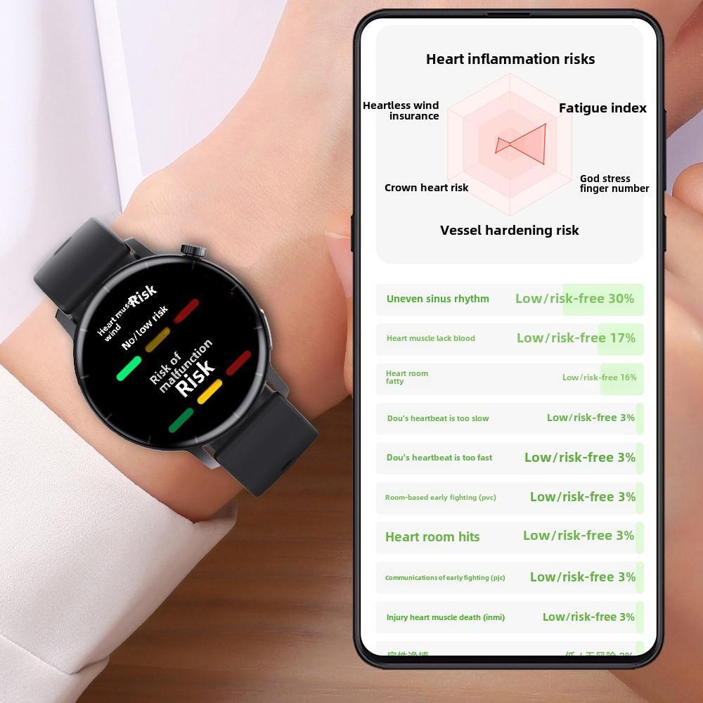 Smart Watch Non-Invasive Blood Glucose Body Temperature Blood Pressure Blood Oxygen Automatic Measurement ECG Ppg Blood Lipid Health Manager EZeeget online shop