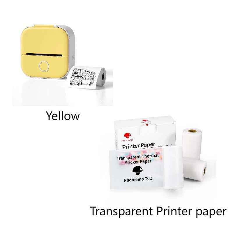Portable Mini Thermal Label Printer Home Photo Printer Student Wrong Question Printer Bluetooth-compatible Mini Label Printer Price Tag - EZEEGET