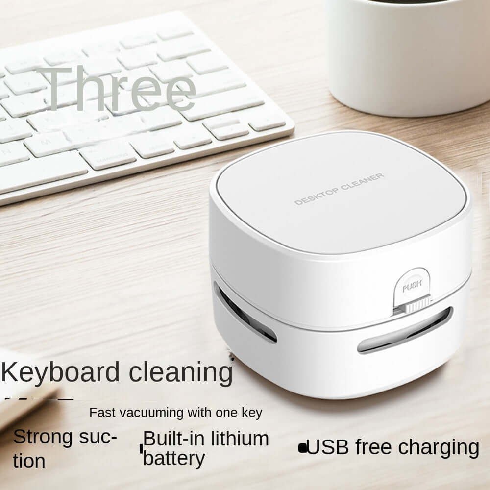 Small Handheld Vacuum Cleaner Household Portable All-In-One Wireless Mini Desktop Vacuum Cleaner - EZEEGET