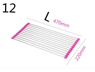 Folding Kitchen Drain Sink Rack Stainless Steel - EZeeget online shop 