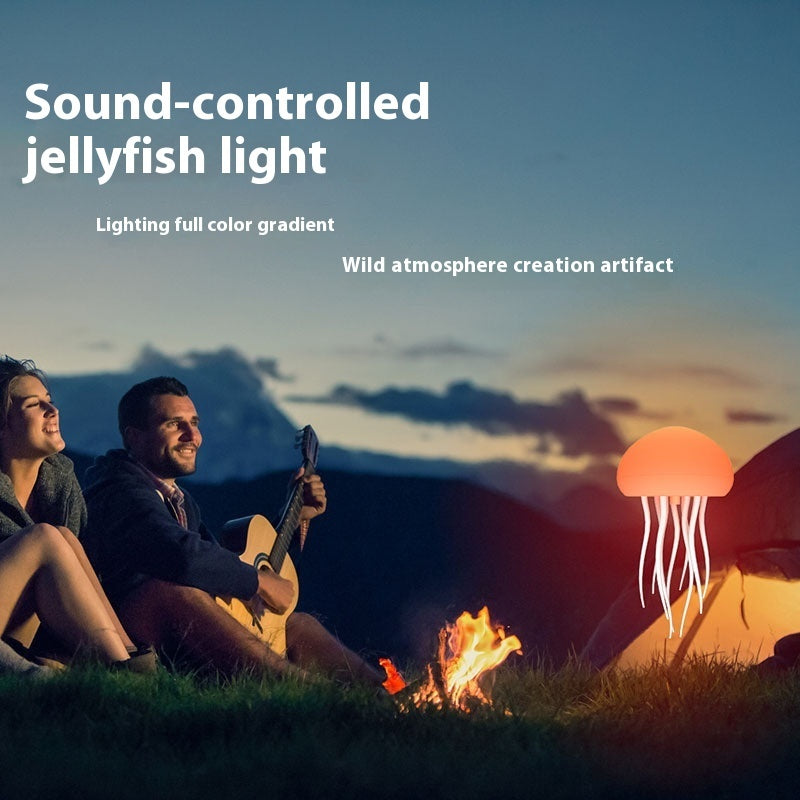 Jellyfish Mood Lamp LED Jellyfish Night Light Portable Jellyfish Lamp Jellyfish Decorations Smart Table Lamp For Bedside Desk - EZeeget online shop 