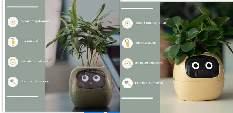 Smart Planter Endless Fun Over 49 Rich Expressions 7 Smart Sensors And AI Chips Make Raising Plants Easy And Fun EZeeget online shop
