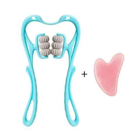 Multifunctional Manual Six-Wheel Neck Massage Roller for Effective Muscle Relief - EZEEGET