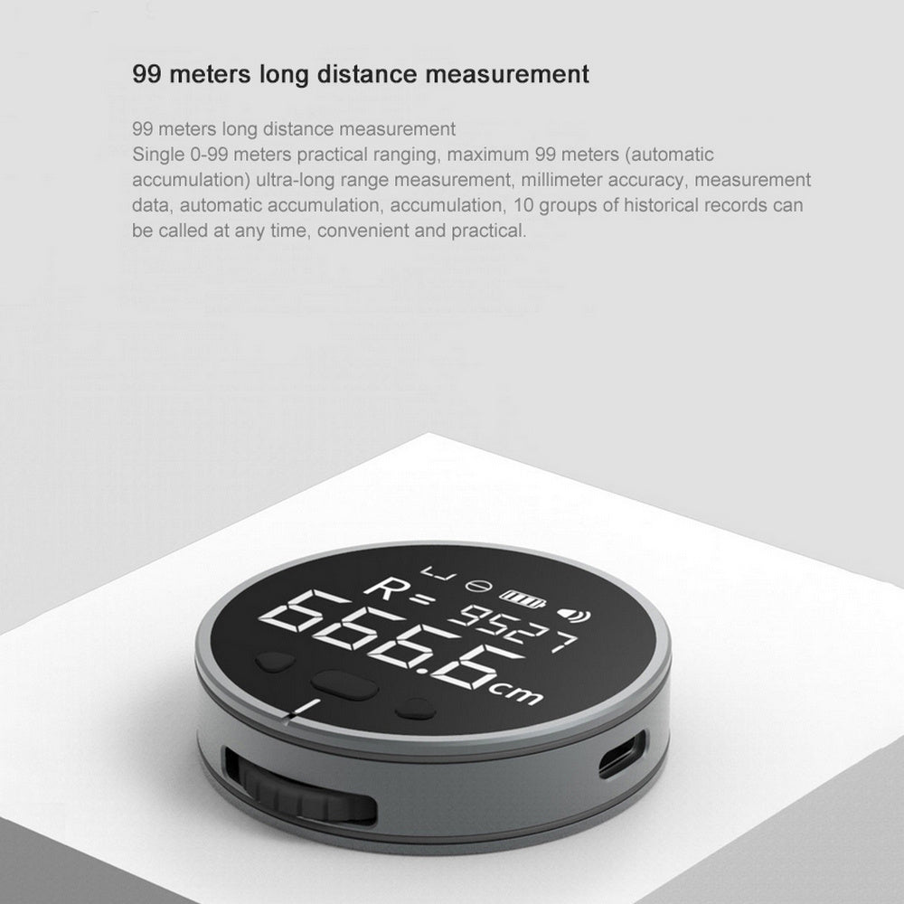 Distance Measuring Instrument Electronic Measuring Ruler Tape Measure High Definition Digital LCD High Precision Electronic Measuring Ruler Tool - EZEEGET