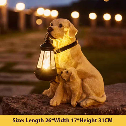 Solar Garden Lamp Ornament Decoration Resin Crafts - EZEEGET