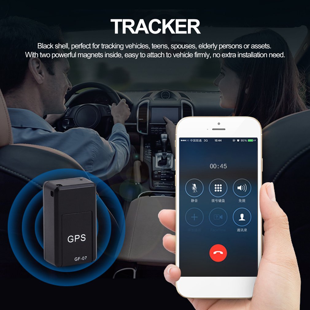 Car Tracker Magnetic Mini Car Tracker GPS Real Time Tracking Locator Device Recordable Anti-lost Rechargeable Locator EZeeget online shop