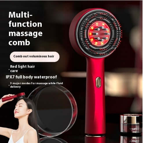 Electric Massage Comb Home Scalp Drain Comb Red Light Anti-slip Hair Care Multi-functional Massage Comb EZeeget online shop
