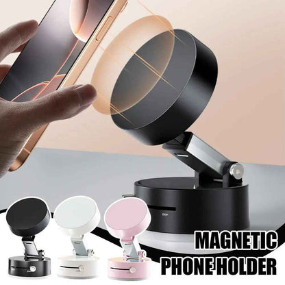 Foldable Magnetic Car Phone Holder with Suction Cup for Effortless Hands-Free Navigation - EZEEGET