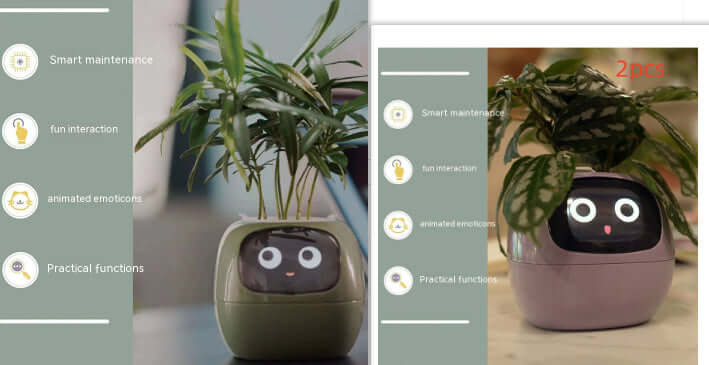 Smart Planter Endless Fun Over 49 Rich Expressions 7 Smart Sensors And AI Chips Make Raising Plants Easy And Fun EZeeget online shop