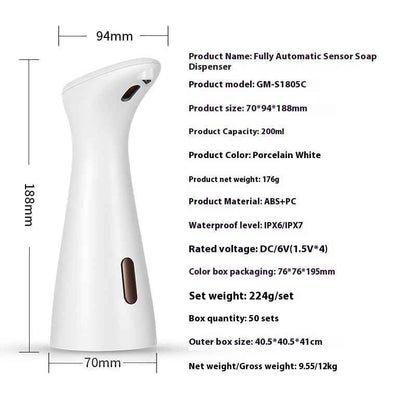 Desktop Hand Washer, Household Soap Dispenser, Intelligent Infrared Sensor Soap Dispenser, Mini Soap Dispenser, Automatic Soap Liquid Box - EZEEGET