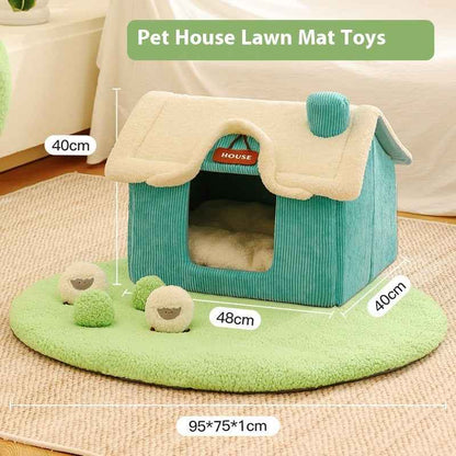 Creative Cartoon Printing Warm Pet Bed - EZEEGET