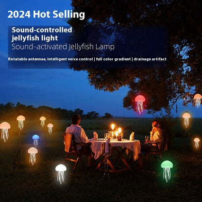 Jellyfish Mood Lamp LED Jellyfish Night Light Portable Jellyfish Lamp Jellyfish Decorations Smart Table Lamp For Bedside Desk - EZeeget online shop 