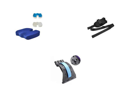 Lumbar Traction Therapy for Back Pain Relief - Lumbar Orthosis Waist Support - EZEEGET