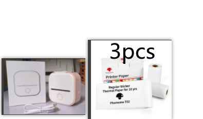 Portable Mini Thermal Label Printer Home Photo Printer Student Wrong Question Printer Bluetooth-compatible Mini Label Printer Price Tag - EZEEGET