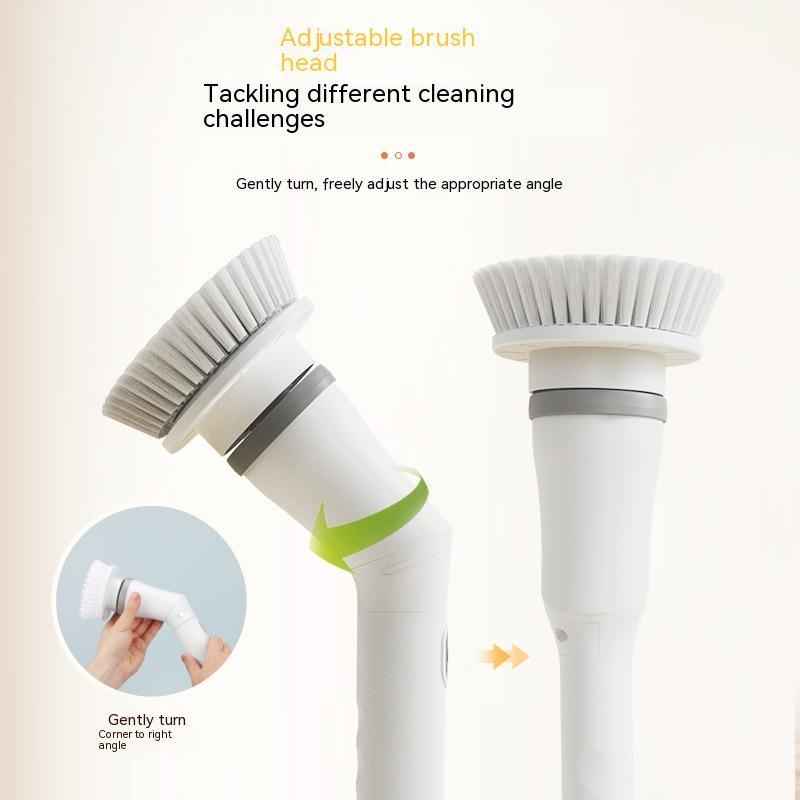 Electric Scrubber Brush with Long Handle and Telescopic Design for Versatile Wall Cleaning - EZEEGET