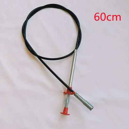 60CM Sewer Dredger Tool - Spring Pipe Dredging Tool for Household Hair Cleaning and Drain Clog Removal in Kitchen Sink - EZEEGET