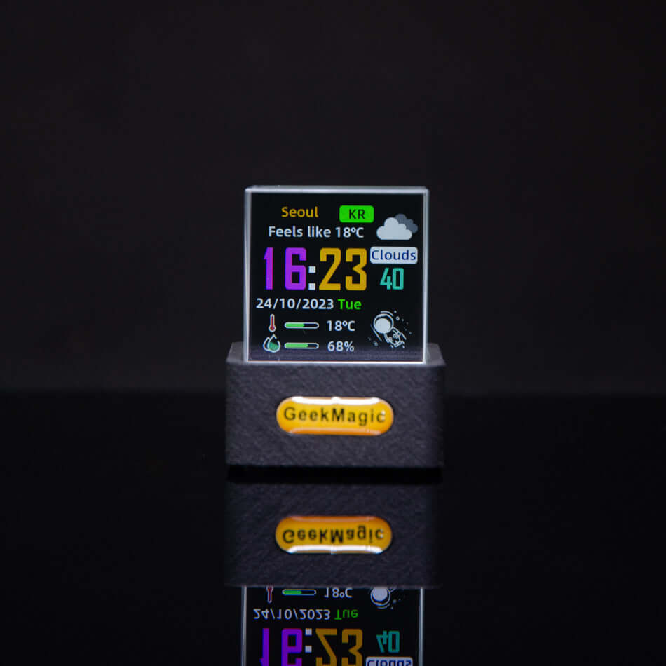 Trendy Mini Transparent WiFi Weather Clock Decoration Display EZeeget online shop