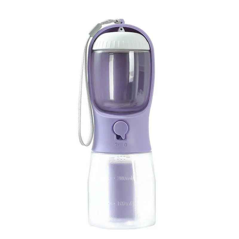 Portable Dog Water Cup - Multi-Functional Three-in-One Pet Supplies with Food and Garbage Bag - EZEEGET