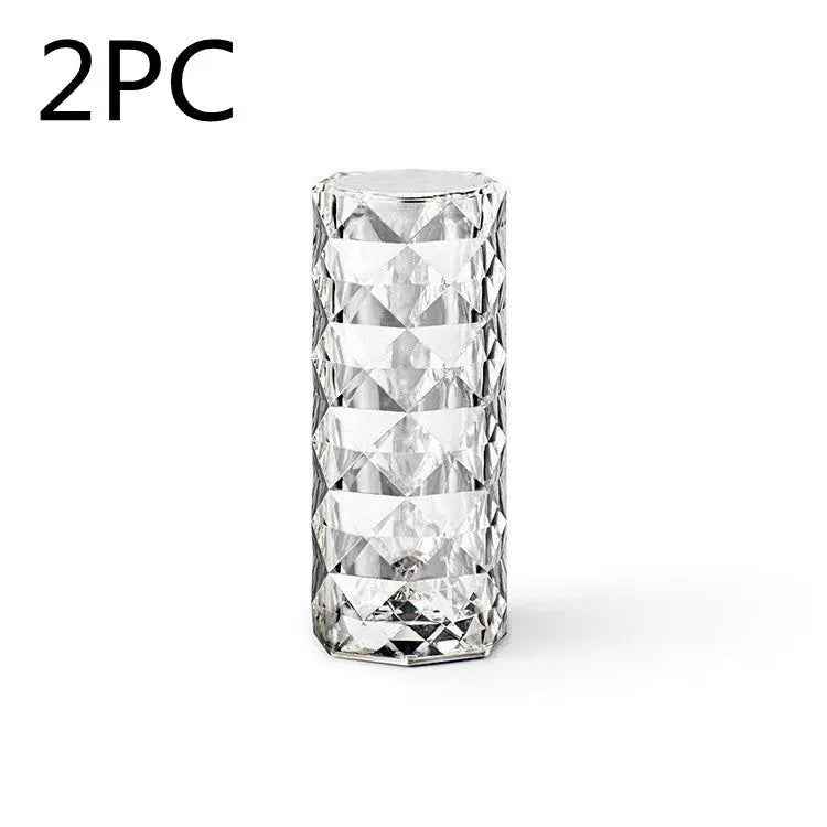 Nordic Crystal Touch Lamp - USB Table Lamp with Touch Dimming and Diamond Projector for Bedroom Atmosphere - EZEEGET