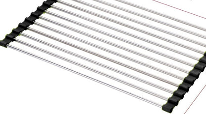Folding Kitchen Drain Sink Rack Stainless Steel - EZeeget online shop 