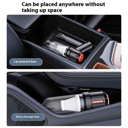 Car Wireless Charging Dual Use In Car And Home Handheld Vacuum Cleaner - EZEEGET