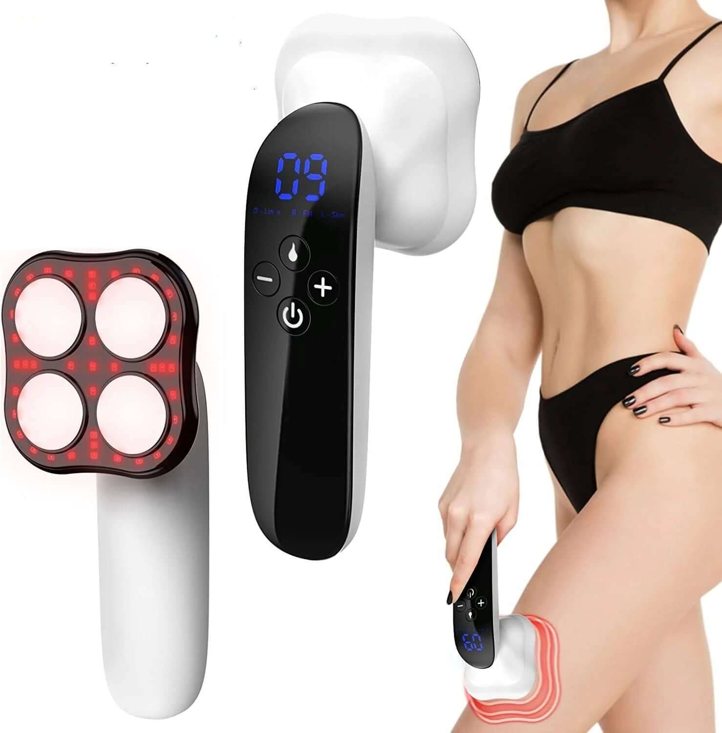 Amazon EMS Current Ultrasonic Fat Removal Machine for body shaping and weight loss with LED display.