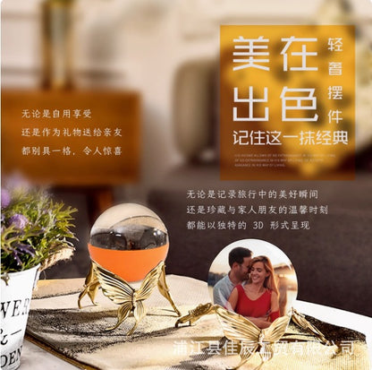 New Crystal Ball Creative Video Music Glass Ball Player Customized Cross-Border Crystal Ornaments Birthday Gift - EZEEGET