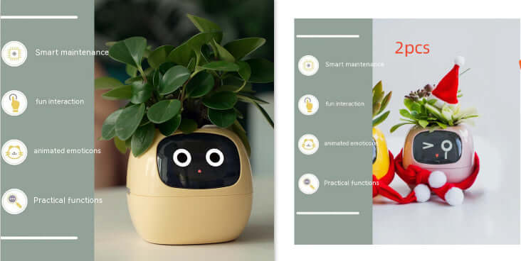 Smart Planter Endless Fun Over 49 Rich Expressions 7 Smart Sensors And AI Chips Make Raising Plants Easy And Fun EZeeget online shop