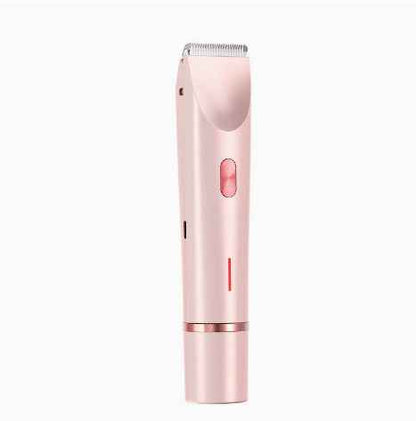 2 In 1 Hair Removal Epilator USB Rechargeable Trimmer Women Body Razor Face Leg Armpit Bikini Hand Pubic Shaver Hair Remover - EZEEGET