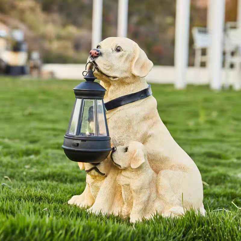 Solar Garden Lamp Ornament Decoration Resin Crafts - EZEEGET