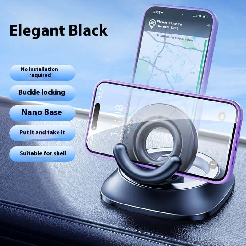 Magnetic Phone Holder With Vacuum Suction Foldable Adjustable Car Mount Magnetic Bracket Suction Nonslip For Busy Commuters EZeeget online shop