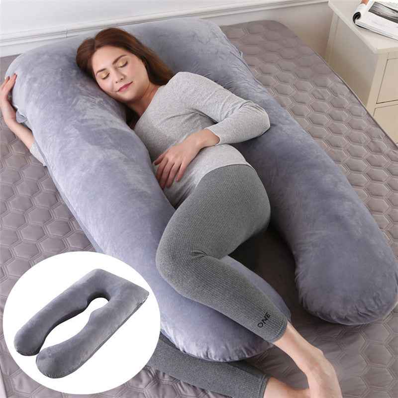 Summer Sleeping Support Pillow For Pregnant Women U Shape Maternity Pillows Pregnancy Ice Silk - EZEEGET