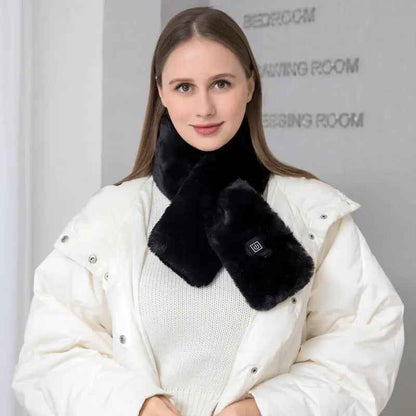 Heating Scarf for Pain Relief - USB Electric Heated Neck Wrap with Adjustable Temperature Control - EZEEGET