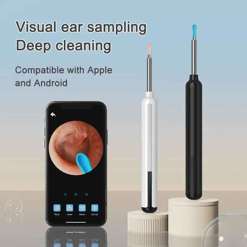 Comes With 6 Ear Scoops For Earwax Removal, Ear Cleaner With Camera - EZEEGET