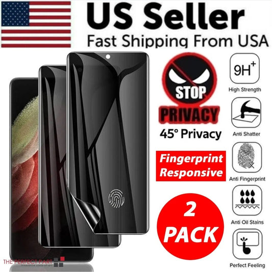 2-Pack Anti-Spy Privacy Hydrogel Screen Protector For  S23 Ultra Plus S22 - EZeeget online shop 