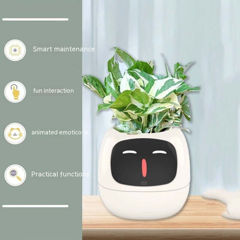 Smart Planter Endless Fun Over 49 Rich Expressions 7 Smart Sensors And AI Chips Make Raising Plants Easy And Fun EZeeget online shop