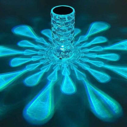 Nordic Crystal Touch Lamp - USB Table Lamp with Touch Dimming and Diamond Projector for Bedroom Atmosphere - EZEEGET