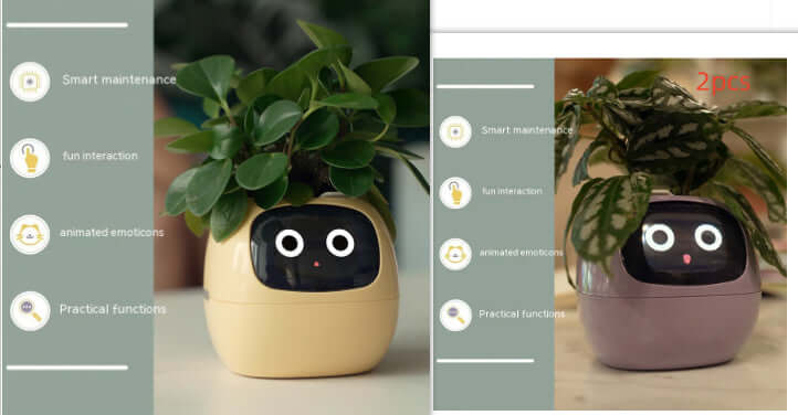 Smart Planter Endless Fun Over 49 Rich Expressions 7 Smart Sensors And AI Chips Make Raising Plants Easy And Fun EZeeget online shop