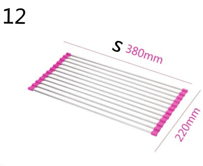 Folding Kitchen Drain Sink Rack Stainless Steel - EZeeget online shop 