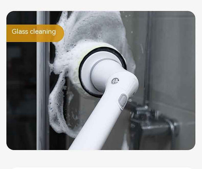 Electric Scrubber Brush with Long Handle and Telescopic Design for Versatile Wall Cleaning - EZEEGET