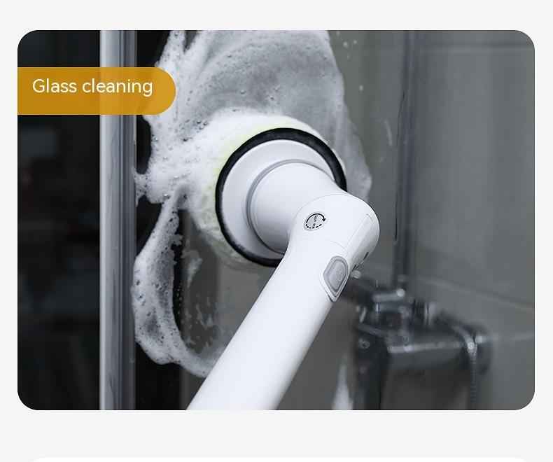 Electric Scrubber Brush with Long Handle and Telescopic Design for Versatile Wall Cleaning - EZEEGET