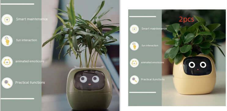 Smart Planter Endless Fun Over 49 Rich Expressions 7 Smart Sensors And AI Chips Make Raising Plants Easy And Fun EZeeget online shop