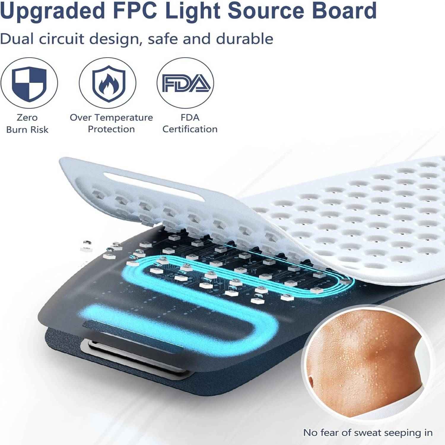 Red Light Therapy Belt For Body,Cordless Near Infrared Light Therapy Pain Relief - EZEEGET